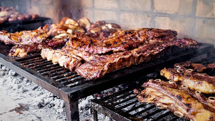 Fleischglück argentinische perfekte | Barbecue - das Asado